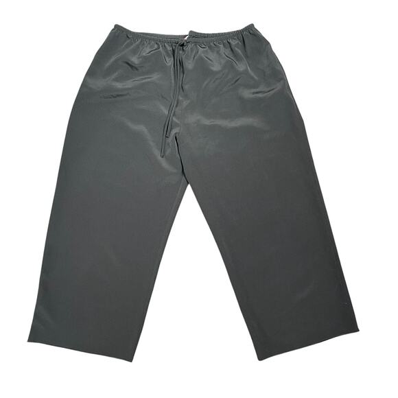 VTG Y2K Josie Natori Silk Feel Sleep Set Sz M Pajamas Loungewear Crop Pants - Picture 6 of 9